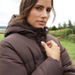 Women's Chocolate Maxi Puffer Jacket