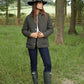 Women's Khaki Cord Collar Diamond Quilted Heritage Jacket