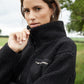 Women's Black Half Zip Borg Fleece