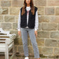 Women's Black Reversible Fleece Borg Gilet