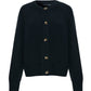 Women's Black Button Up Knitted Cardigan